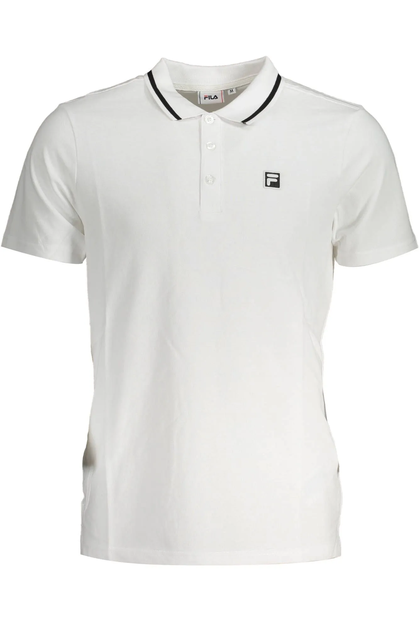 Fila White Cotton Men Polo Shirt