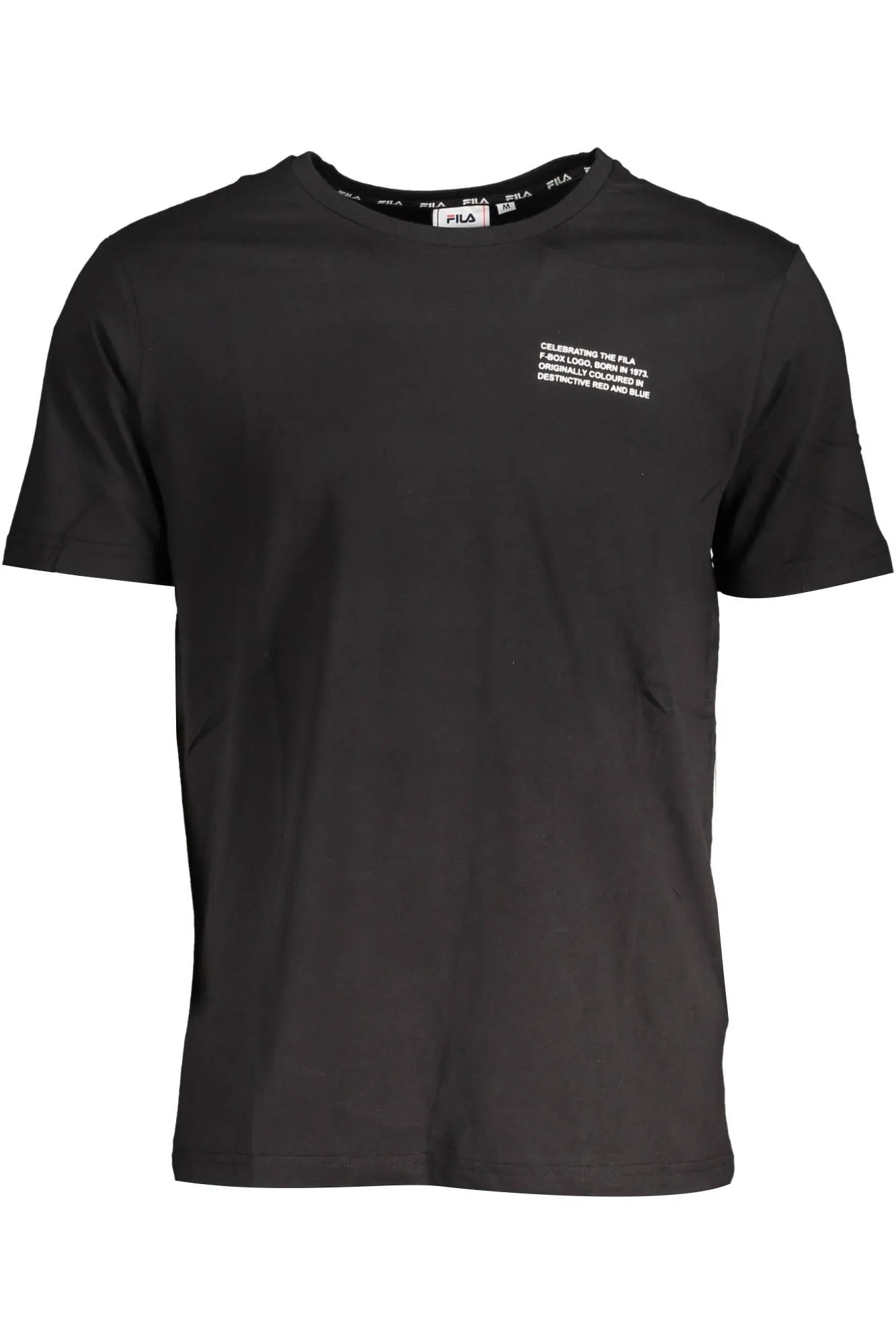 Fila Black Cotton Men T-Shirt