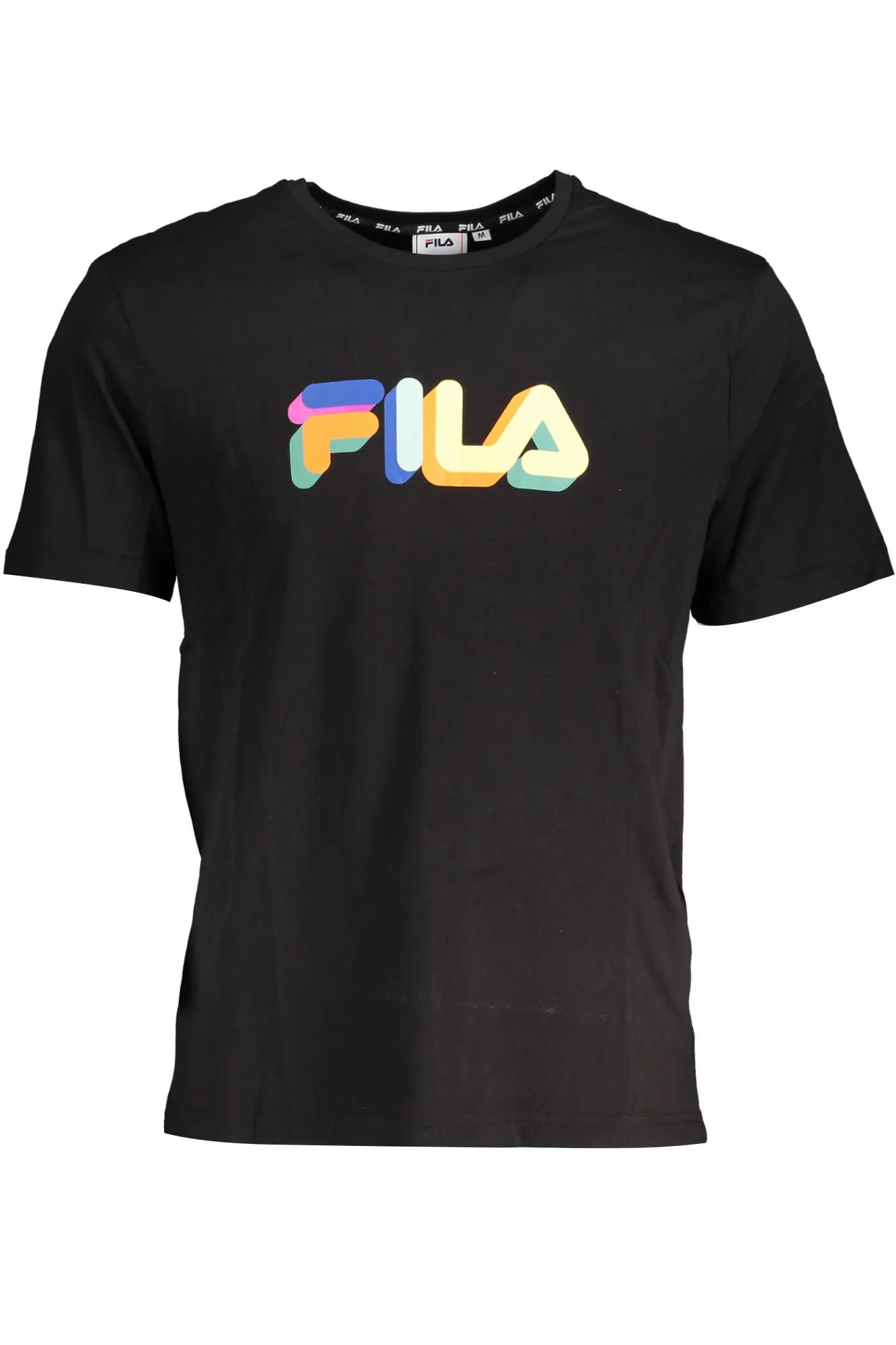 Fila Black Cotton Men T-Shirt