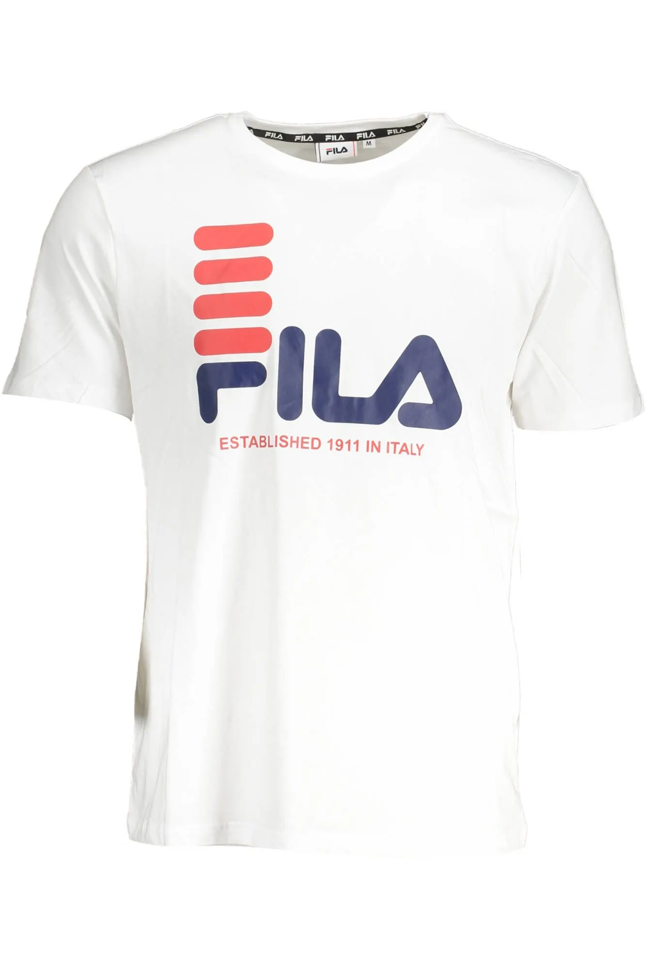 Fila White Cotton Men T-Shirt