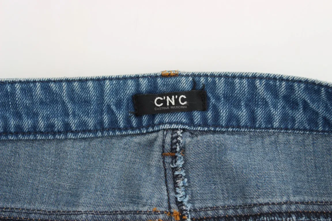 Costume National Women's Elegant Straight Blue Jeans - Timeless Style