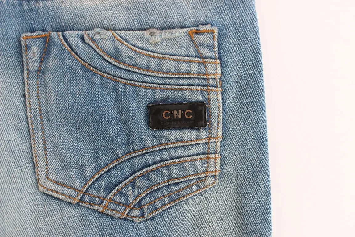 Costume National Women's Elegant Straight Blue Jeans - Timeless Style