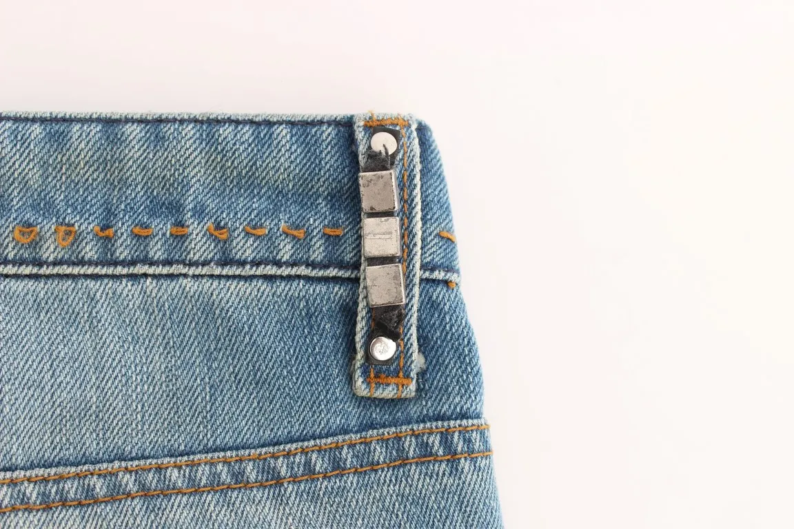 Costume National Women's Elegant Straight Blue Jeans - Timeless Style