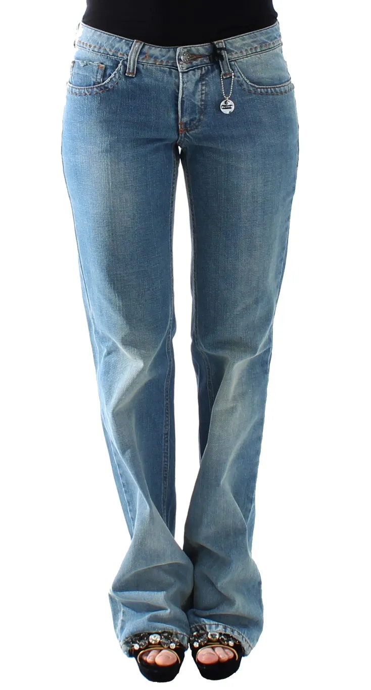 Costume National Women's Elegant Straight Blue Jeans - Timeless Style