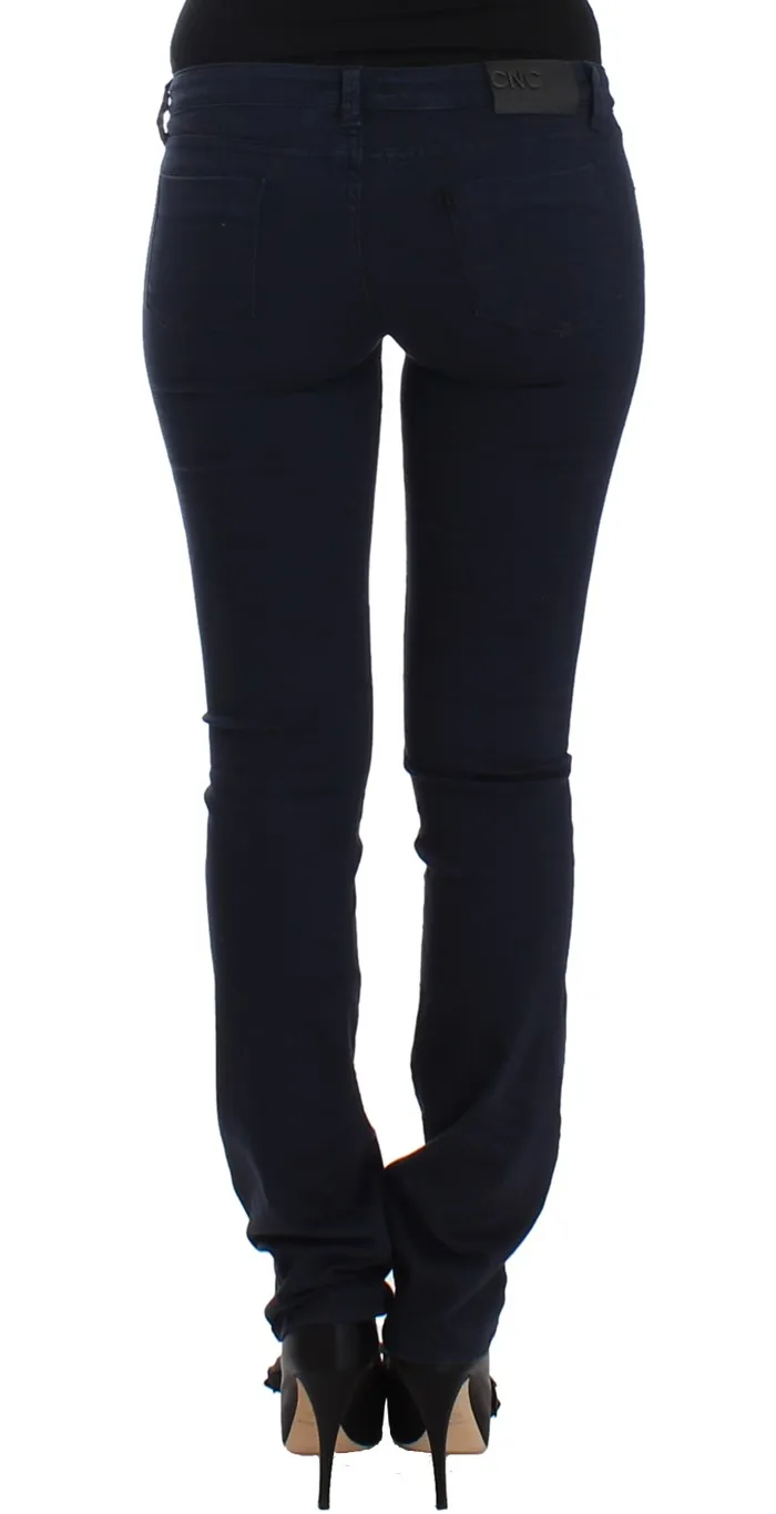 Costume National Women's Chic Blue Straight Leg Denim Delight