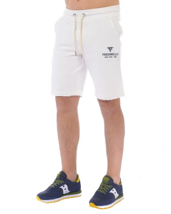 White Cotton Men Short