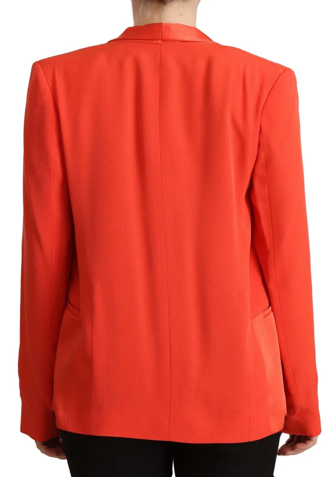 CO|TE Women's Elegant Orange Overcoat Long Sleeves Jacket