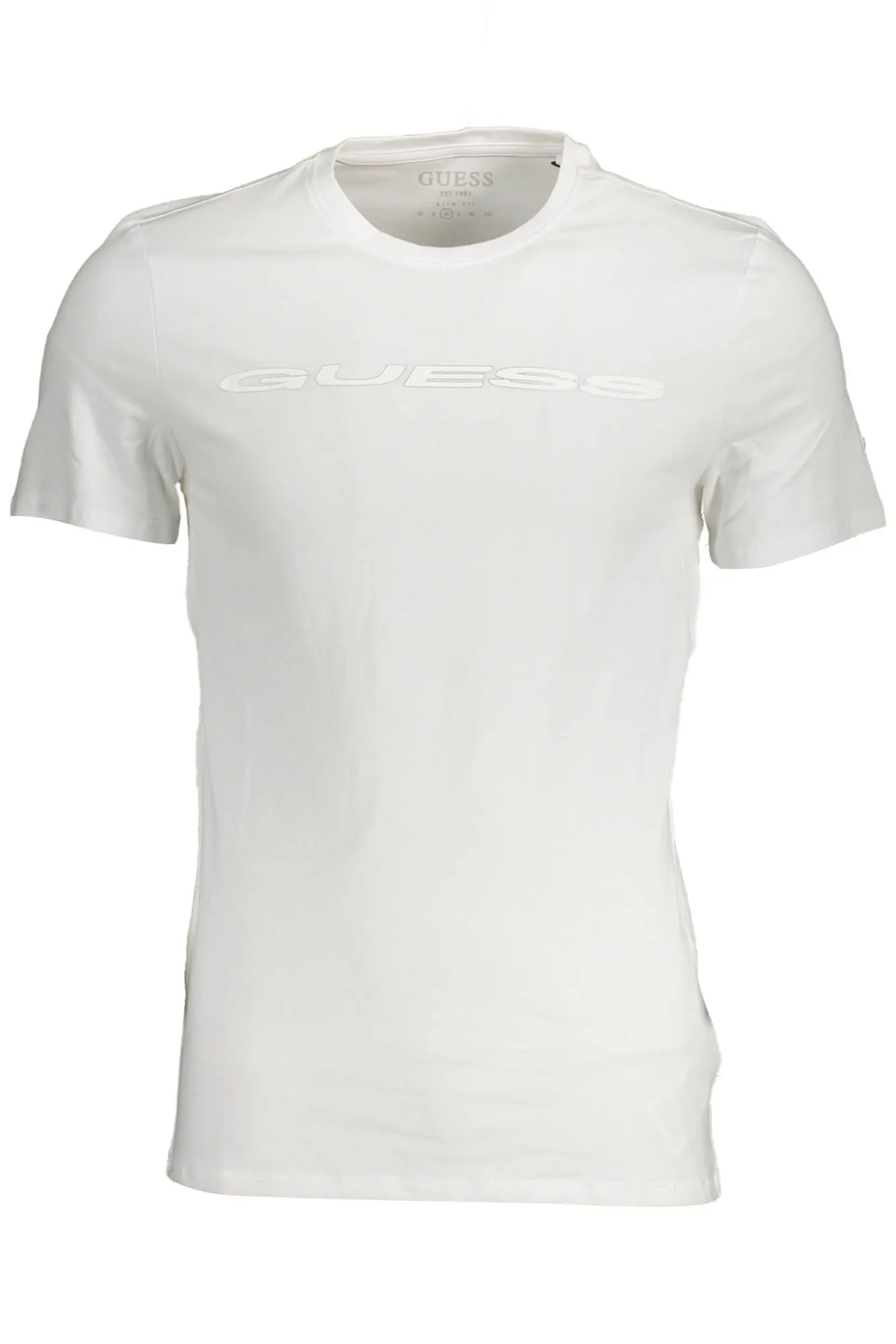 Guess Jeans White Cotton Men T-Shirt