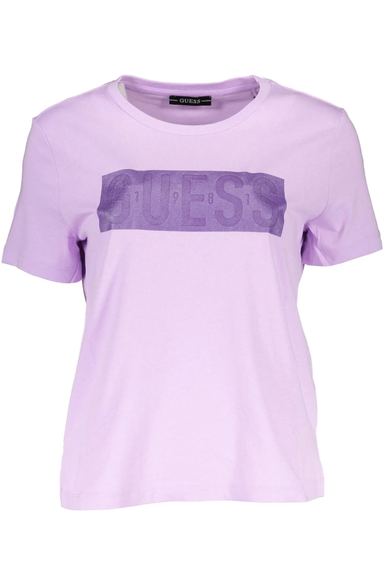 Guess Jeans Purple Cotton Women TShirt