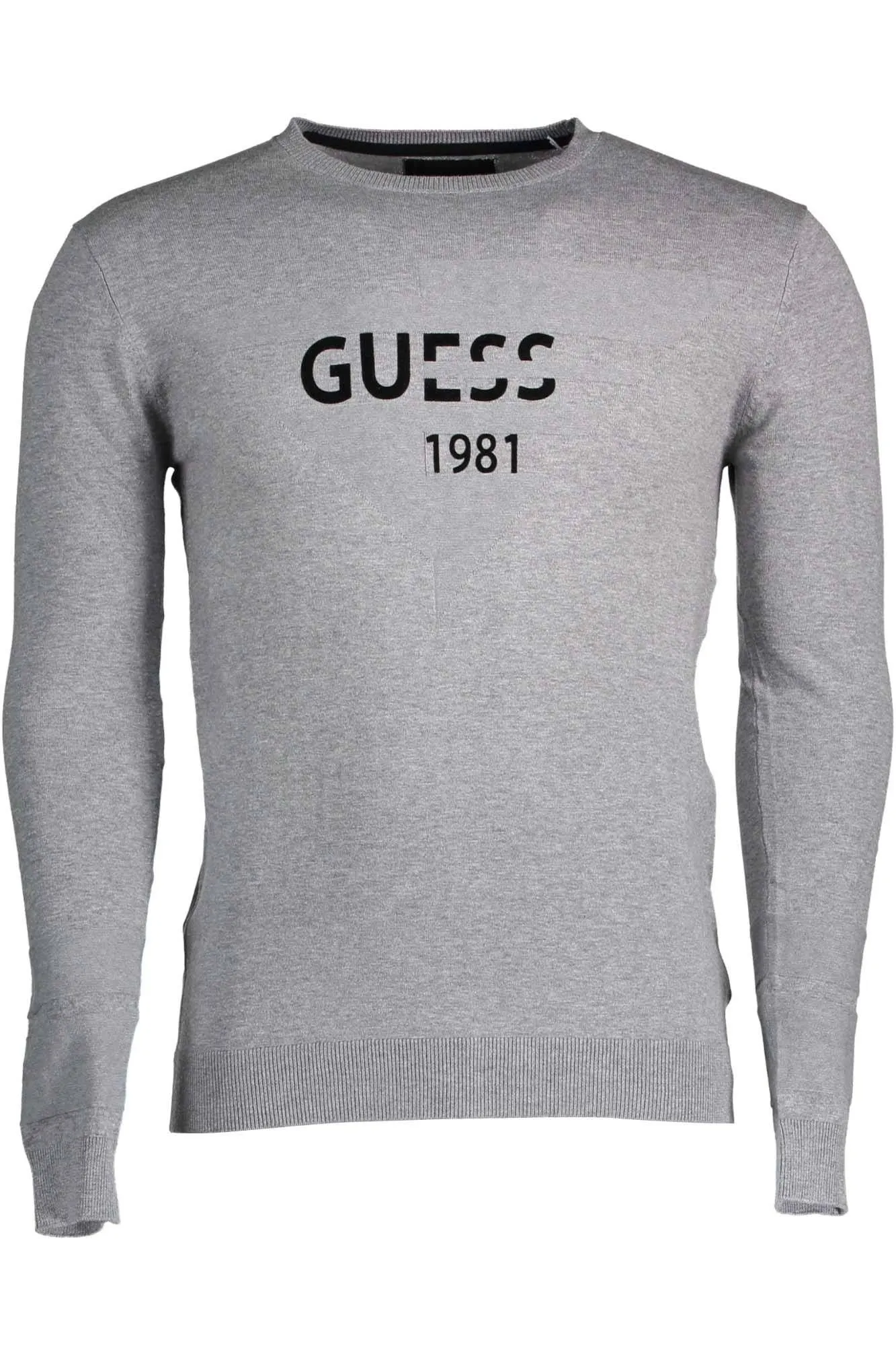 Guess Jeans Gray Cotton Men Sweater