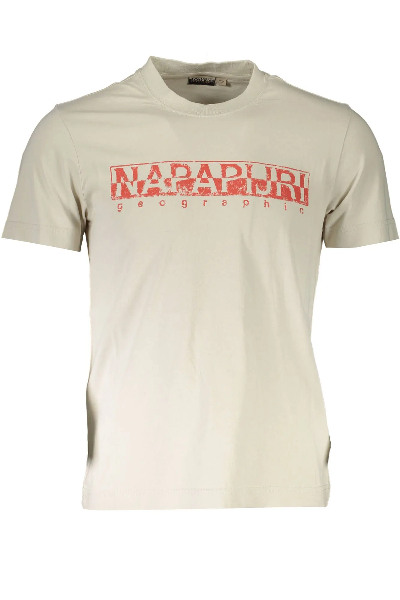Napapijri Beige Cotton Men T-Shirt