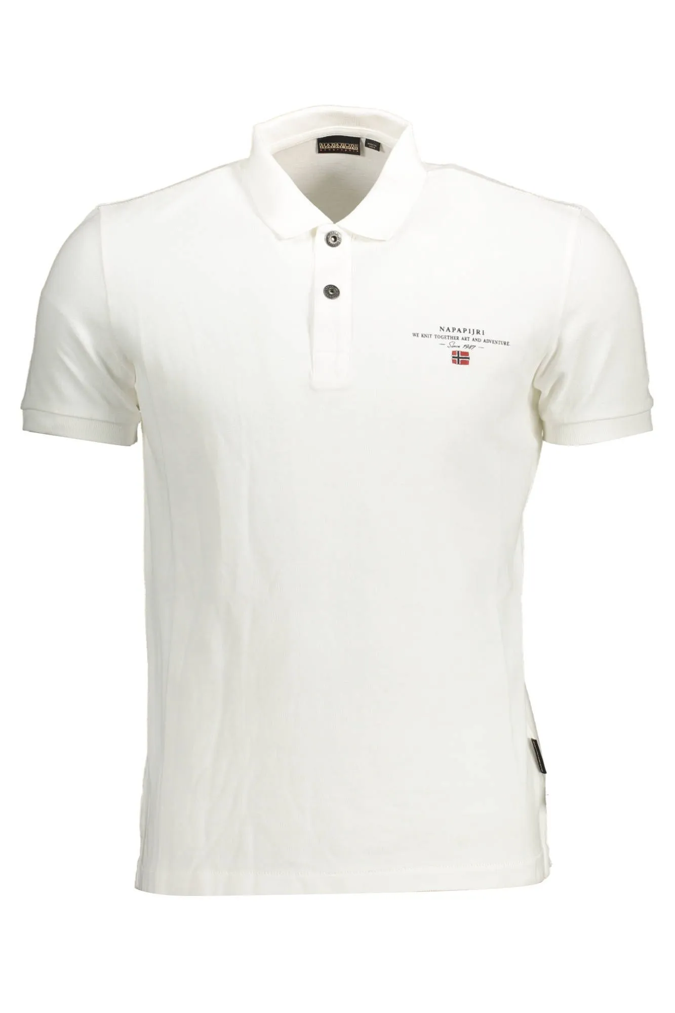Napapijri White Cotton Men Polo