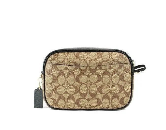 COACH Women's Jamie Medium Varsity Signature Amazon Green Camera Crossbody Bag