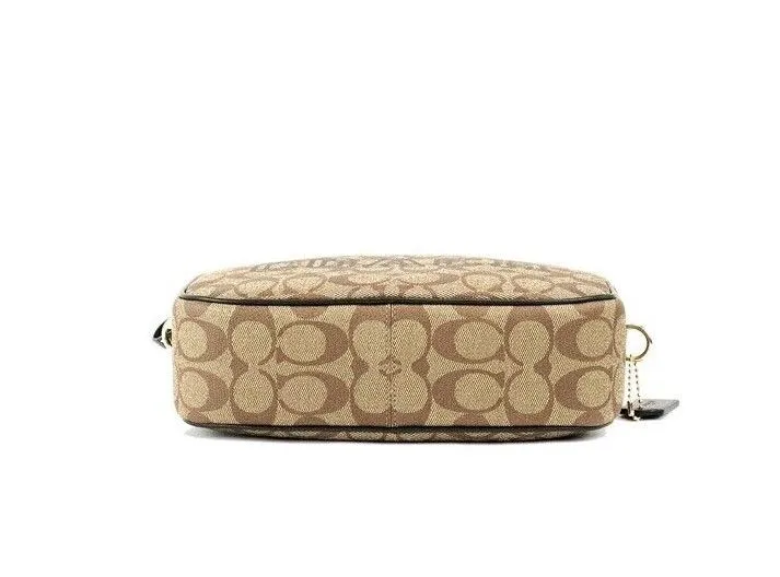 COACH Women's Jamie Medium Varsity Signature Amazon Green Camera Crossbody Bag