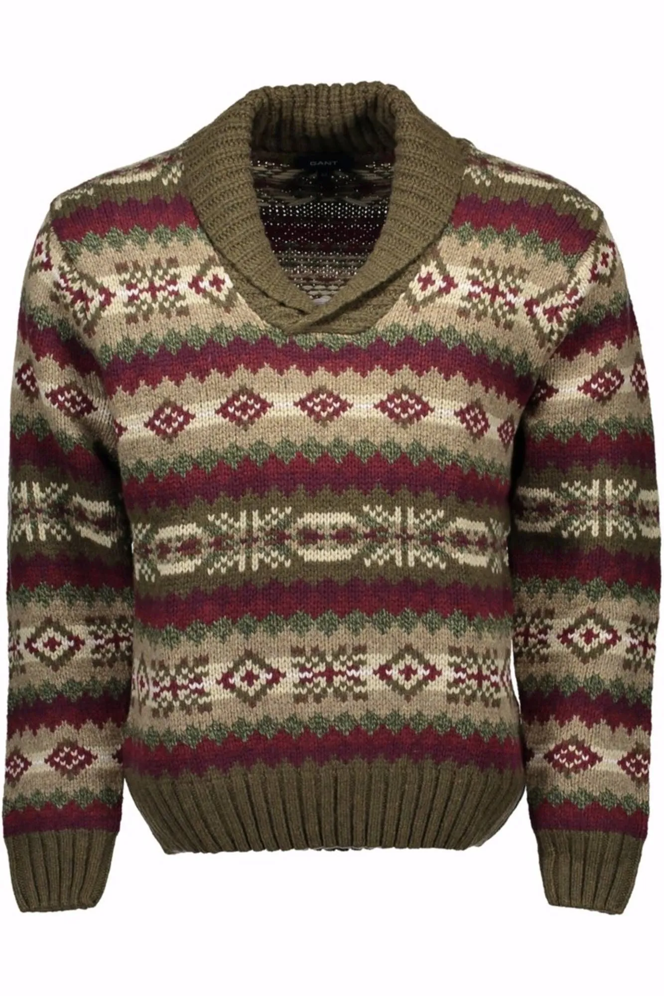 Gant Green Wool Men Sweater
