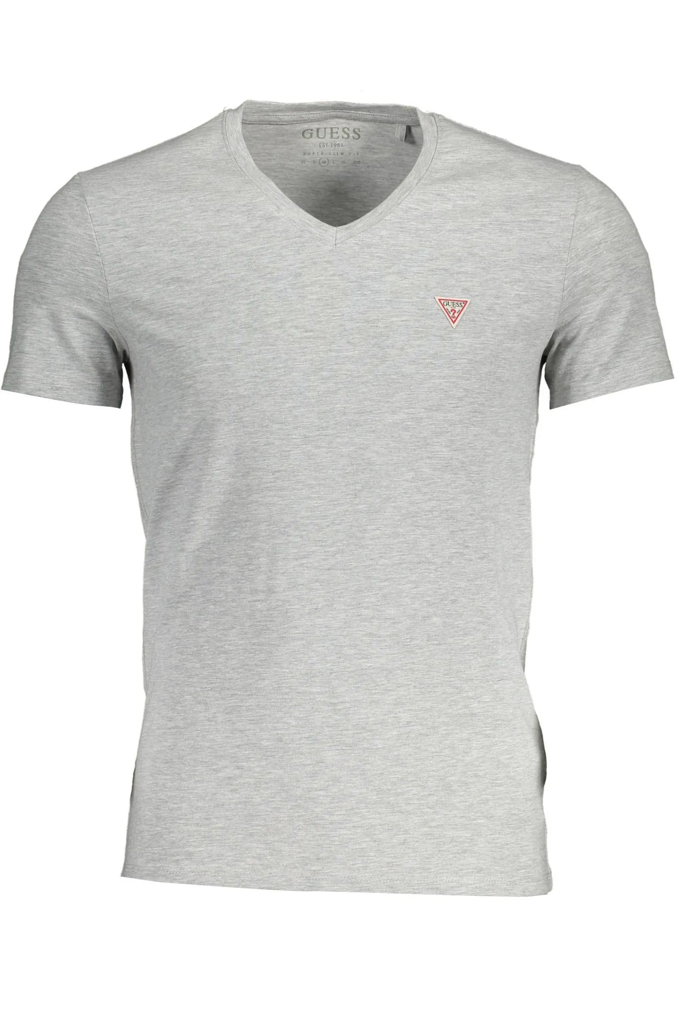 Guess Jeans Gray Cotton Men T-Shirt