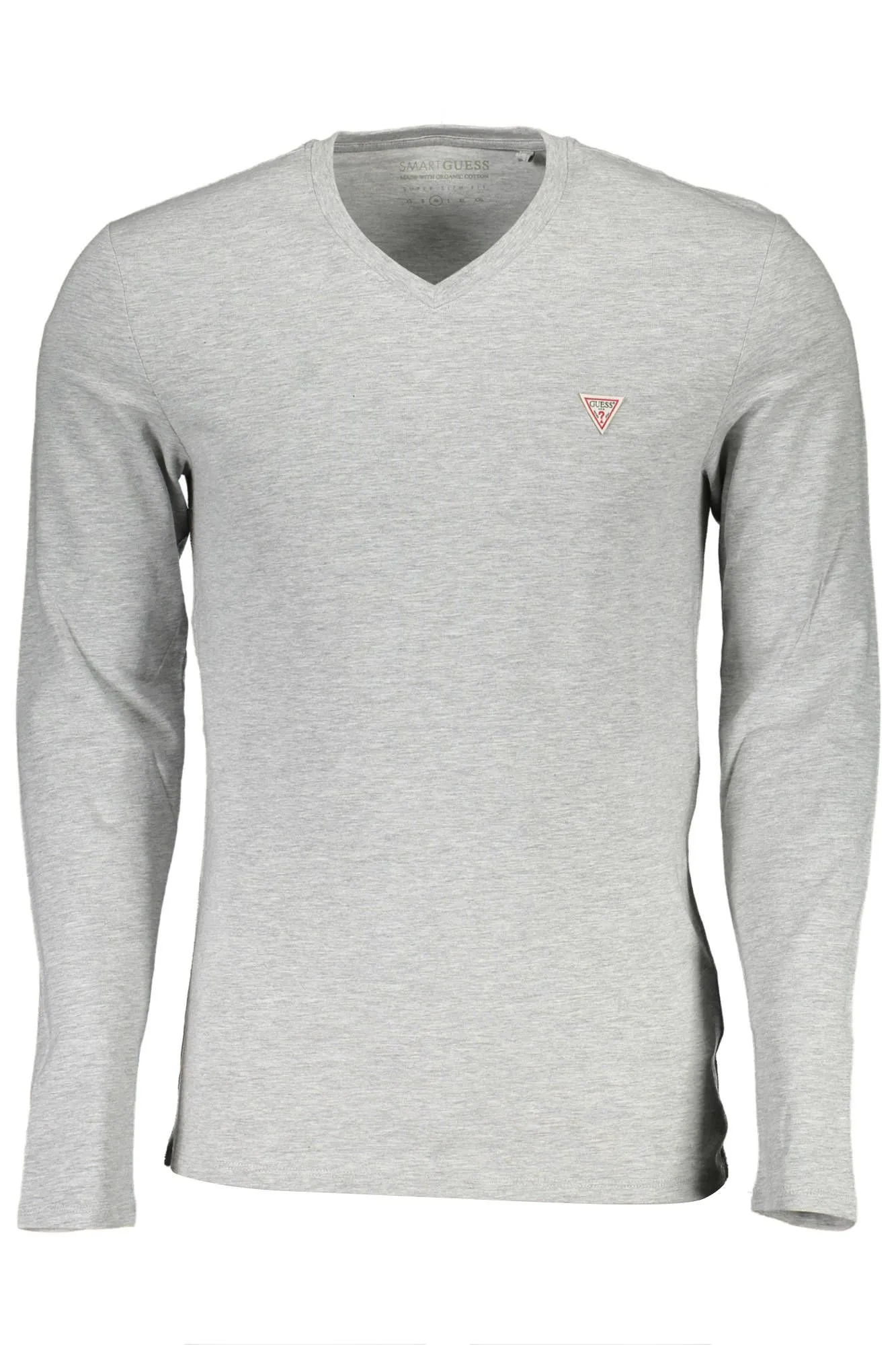 Guess Jeans Gray Cotton Men T-Shirt