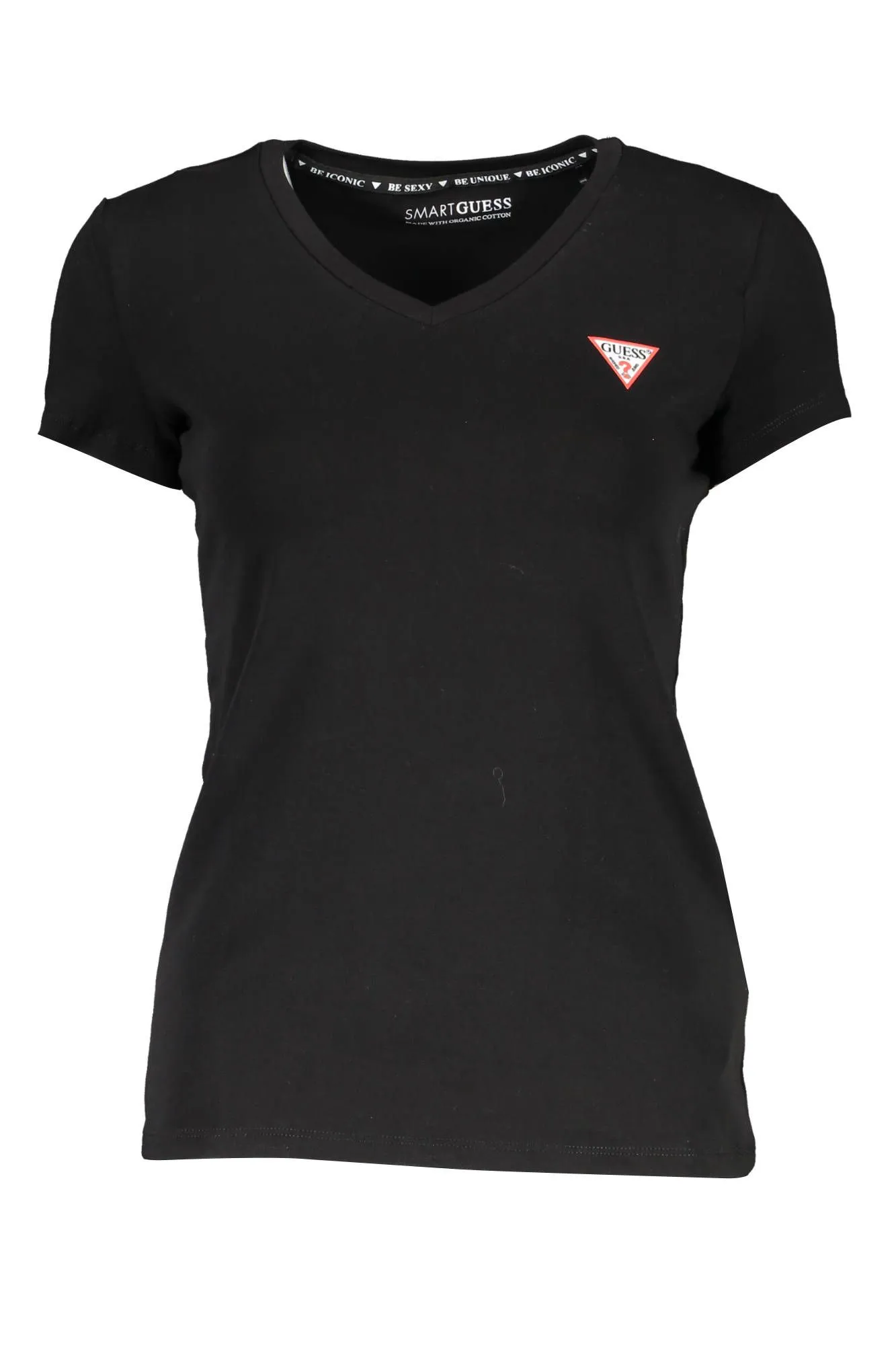 Guess Jeans Black Cotton Women T-Shirt