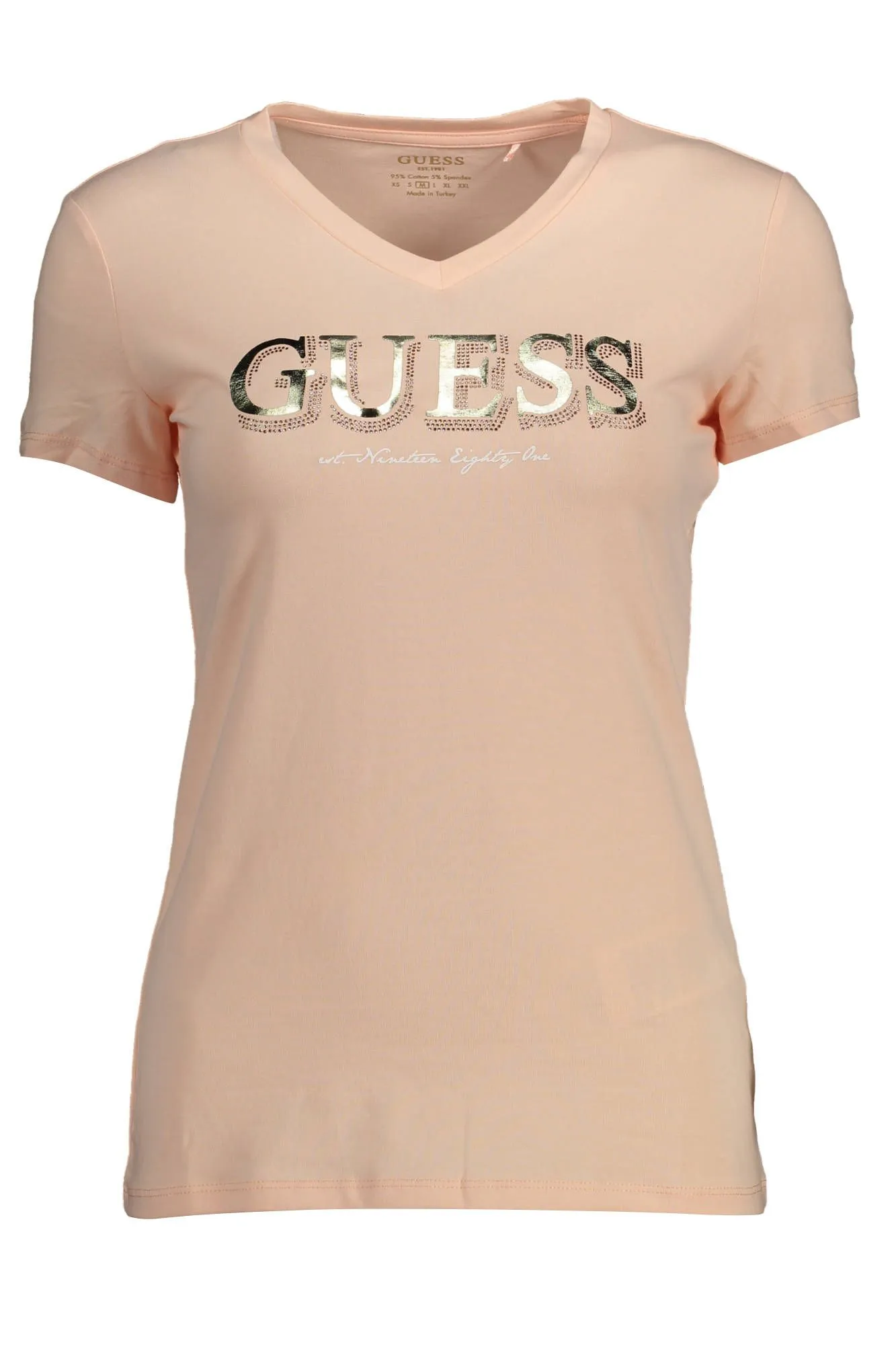 Guess Jeans Pink Cotton Women Tee