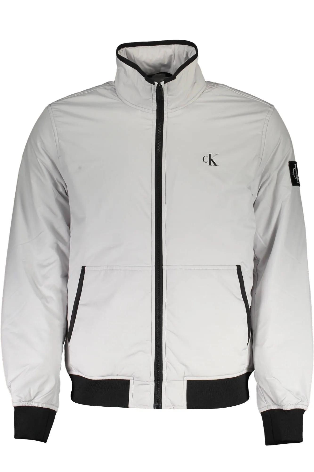 Calvin Klein Gray Polyester Men Jacket