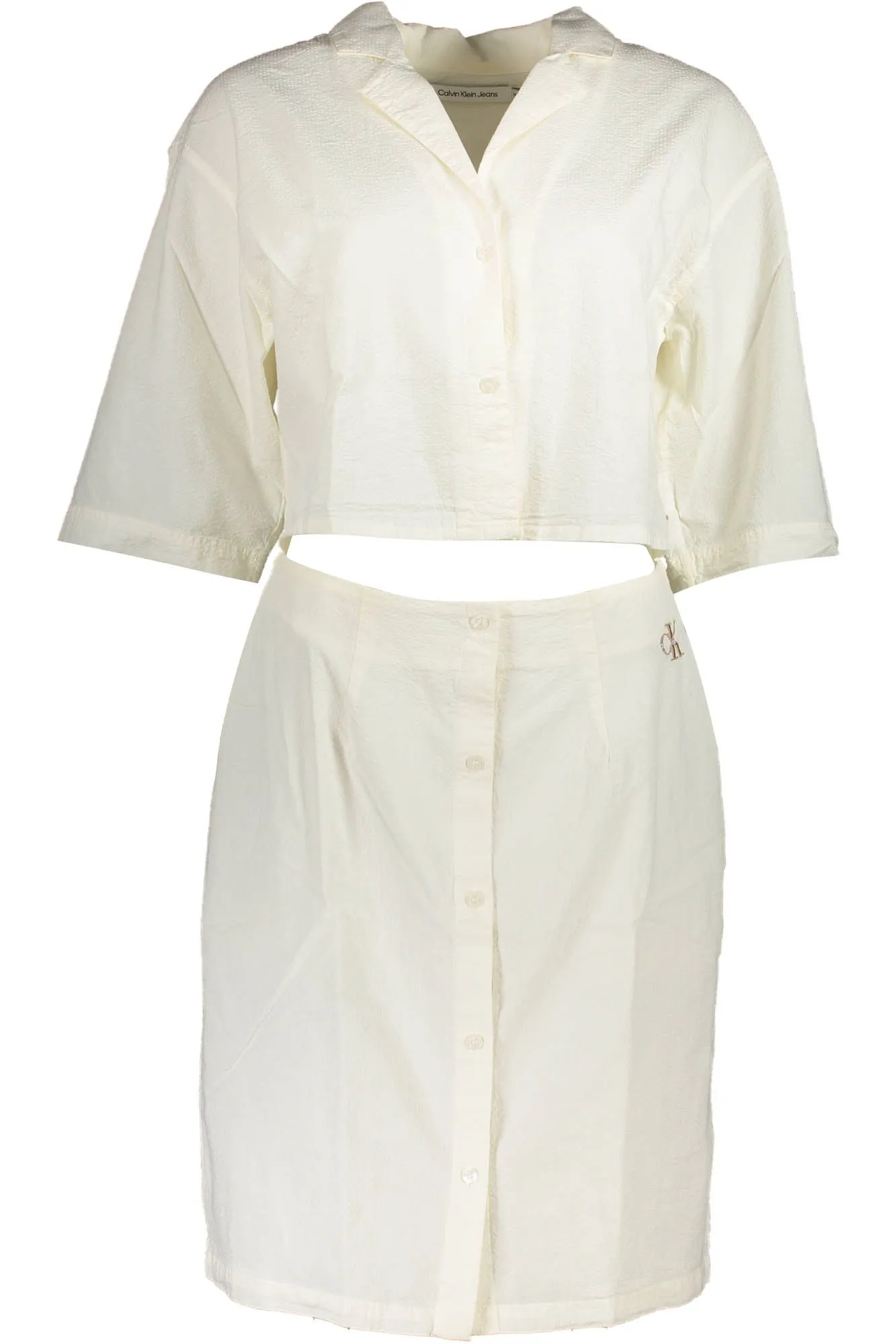 Calvin Klein White Cotton Women Dress