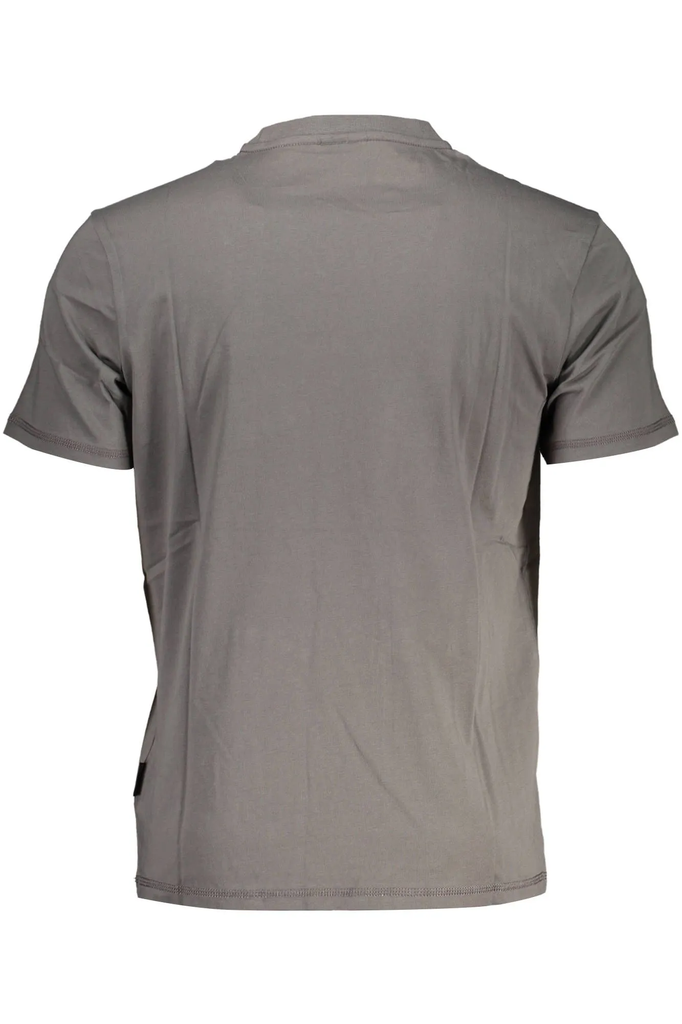 Napapijri Gray Cotton Men T-Shirt