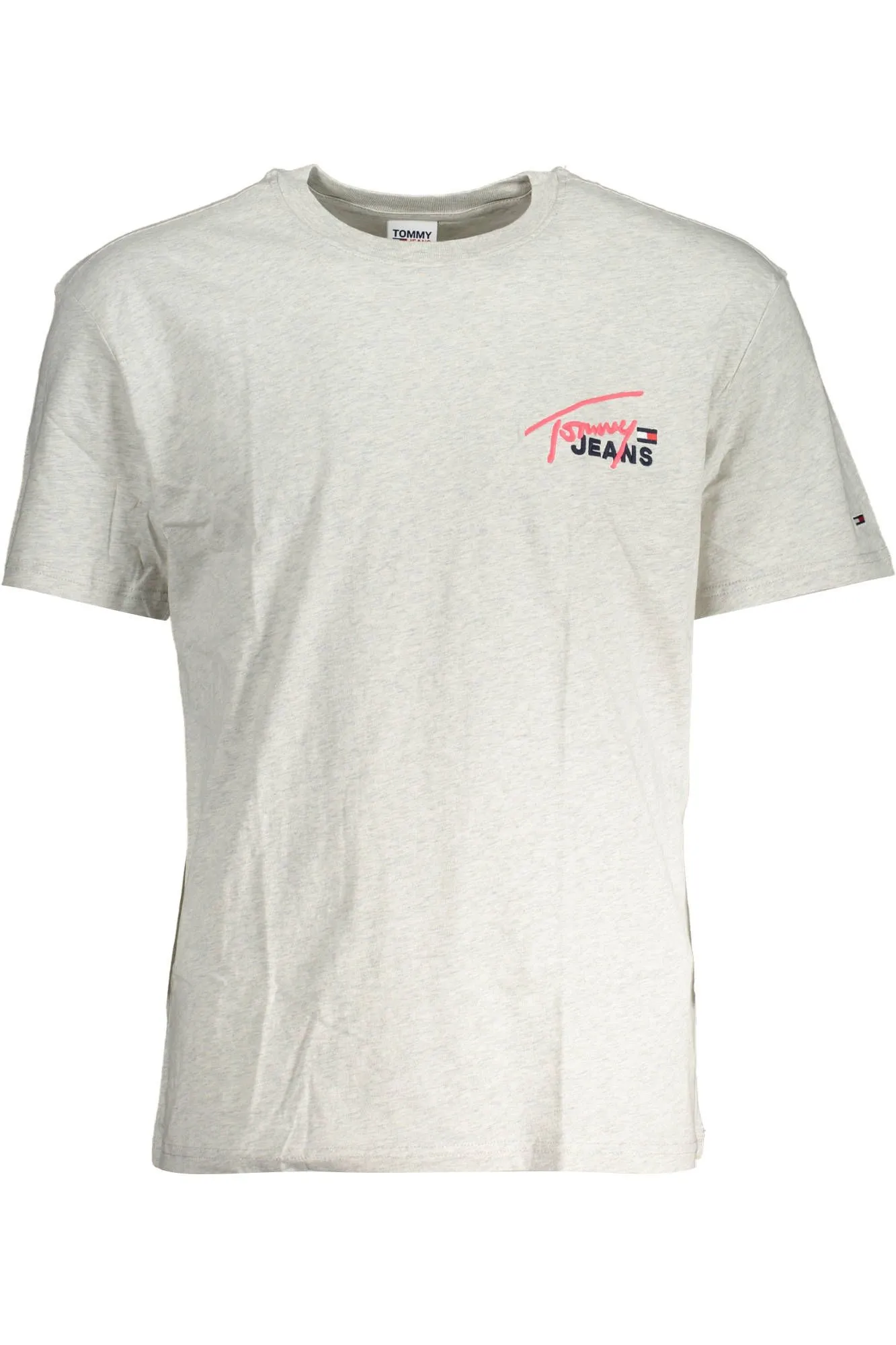 Tommy Hilfiger Gray Cotton Men T-Shirt