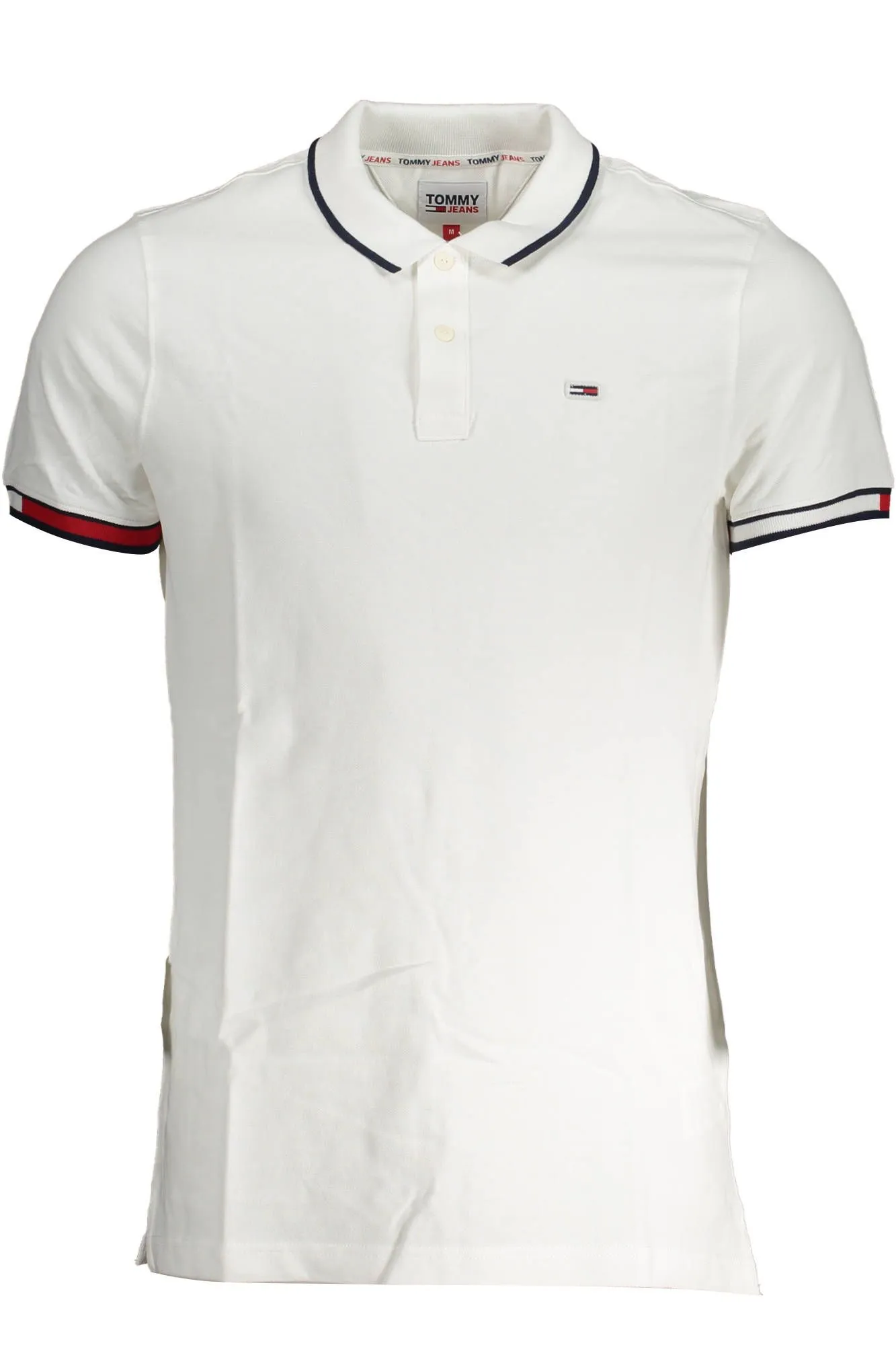 Tommy Hilfiger White Cotton Men Polo