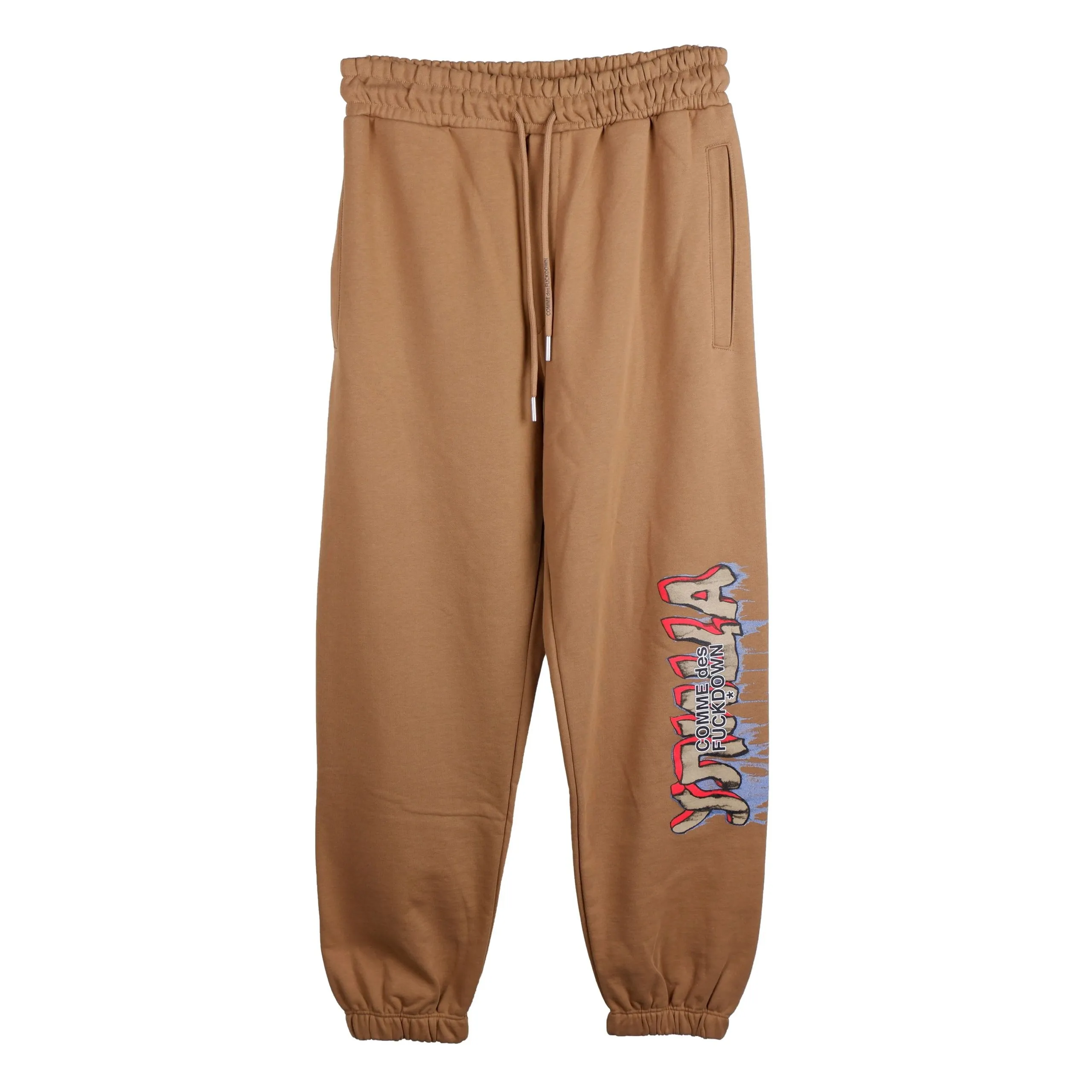 Comme Des Fuckdown Men's Chic Graphic Print Cotton Sweatpants