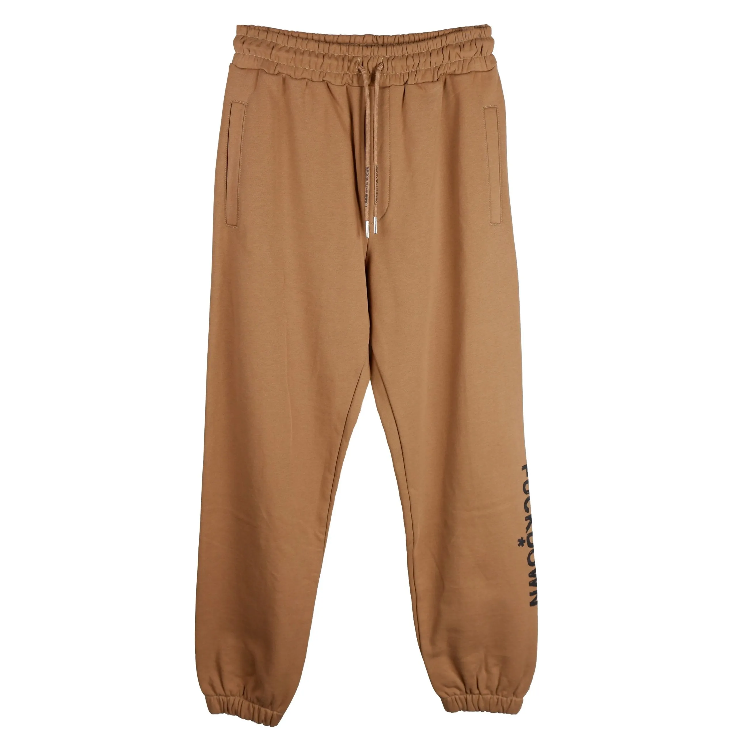 Comme Des Fuckdown Brown Cotton Men Sweatpant