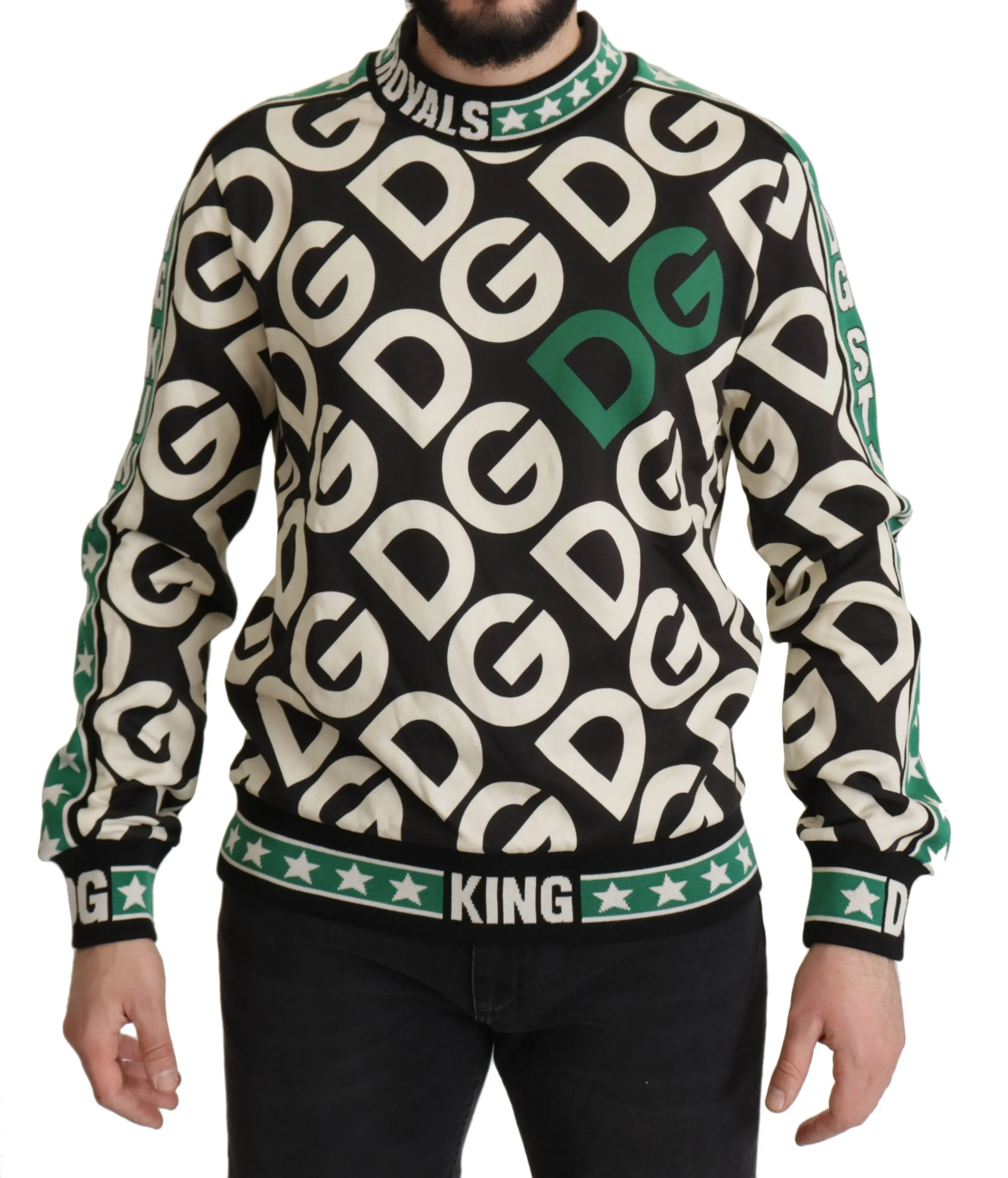 Dolce & Gabbana Men's Chic Logo Mania Crewneck Sweater