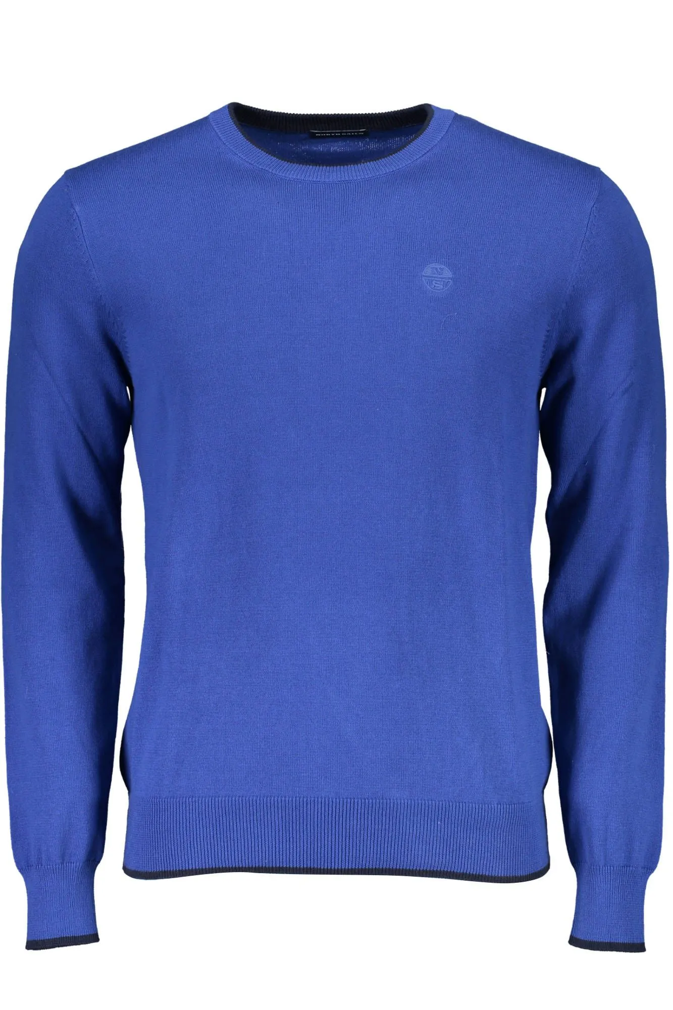 North Sails Blue Cotton Men Sweater