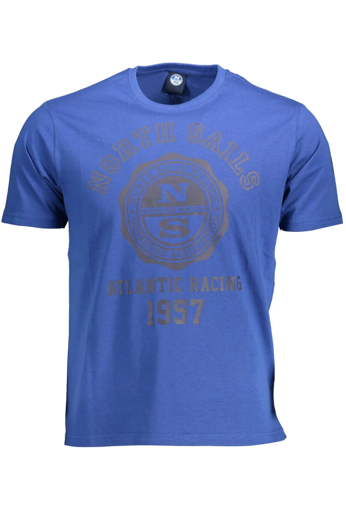 North Sails Blue Cotton Men T-Shirt