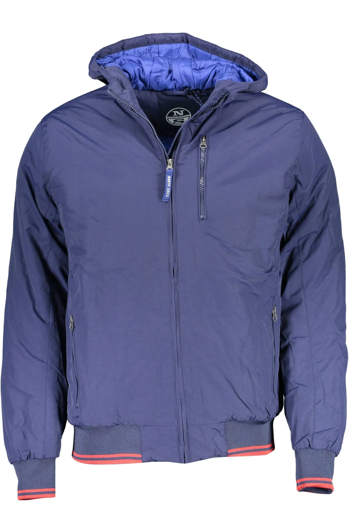 North Sails Blue Polyamide Men Jacket