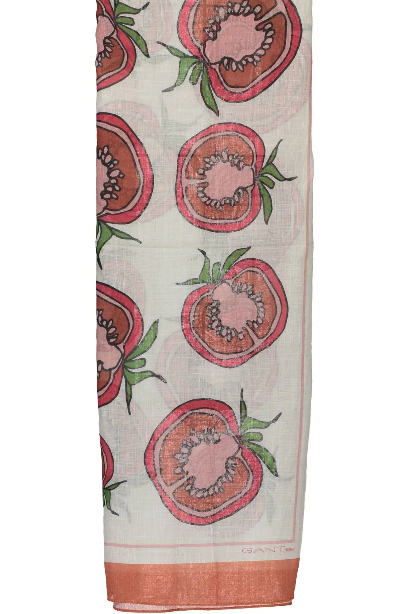 Gant Orange Cotton Men Scarf