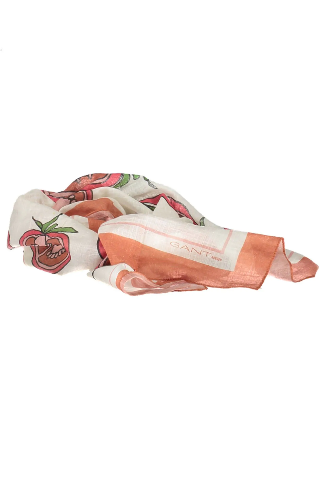 Gant Orange Cotton Men Scarf
