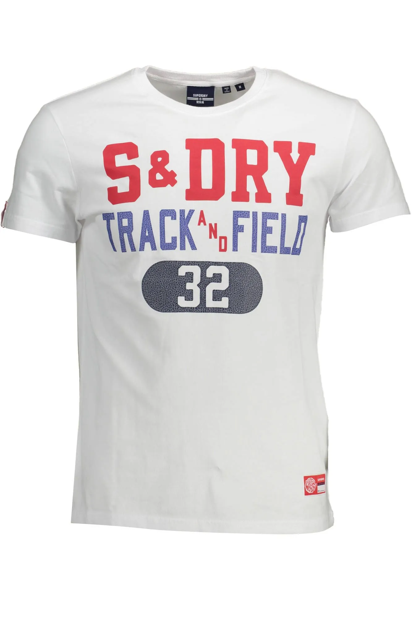Superdry White Cotton Men T-Shirt
