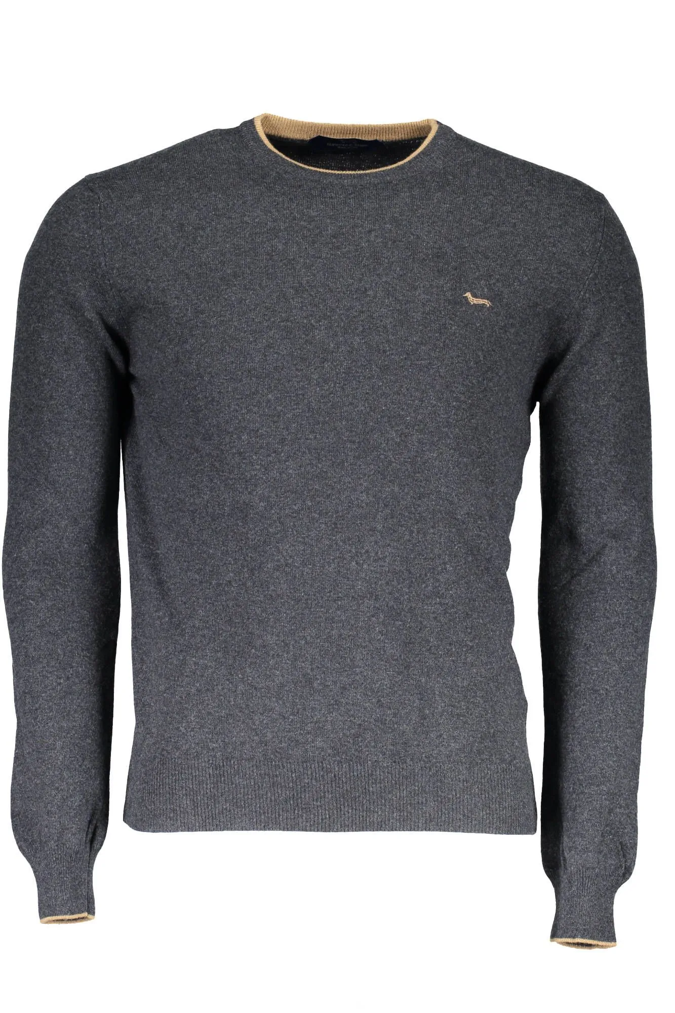 Harmont & Blaine Gray Wool Men Sweater