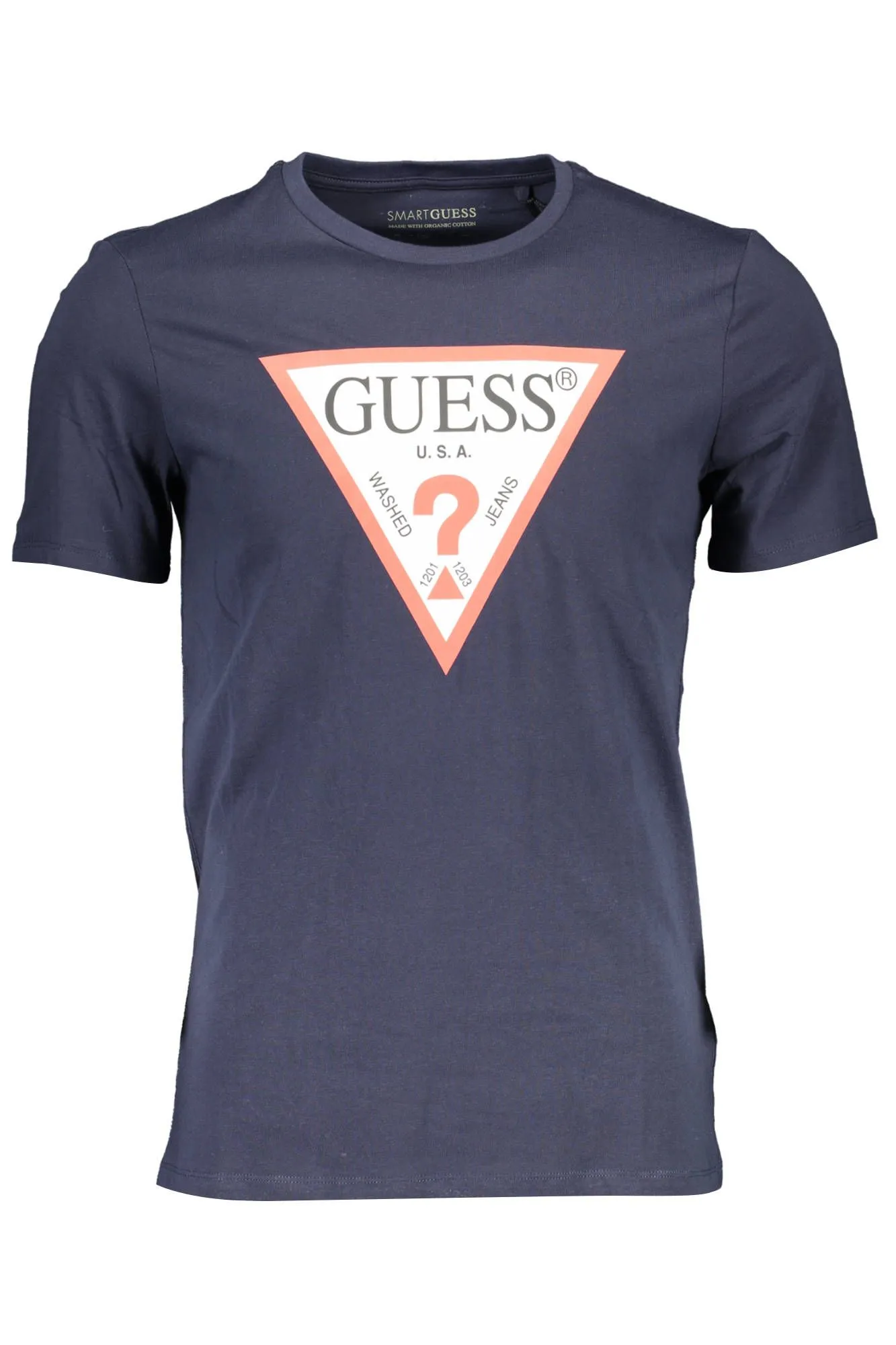 Guess Jeans Blue Cotton Men T-Shirt
