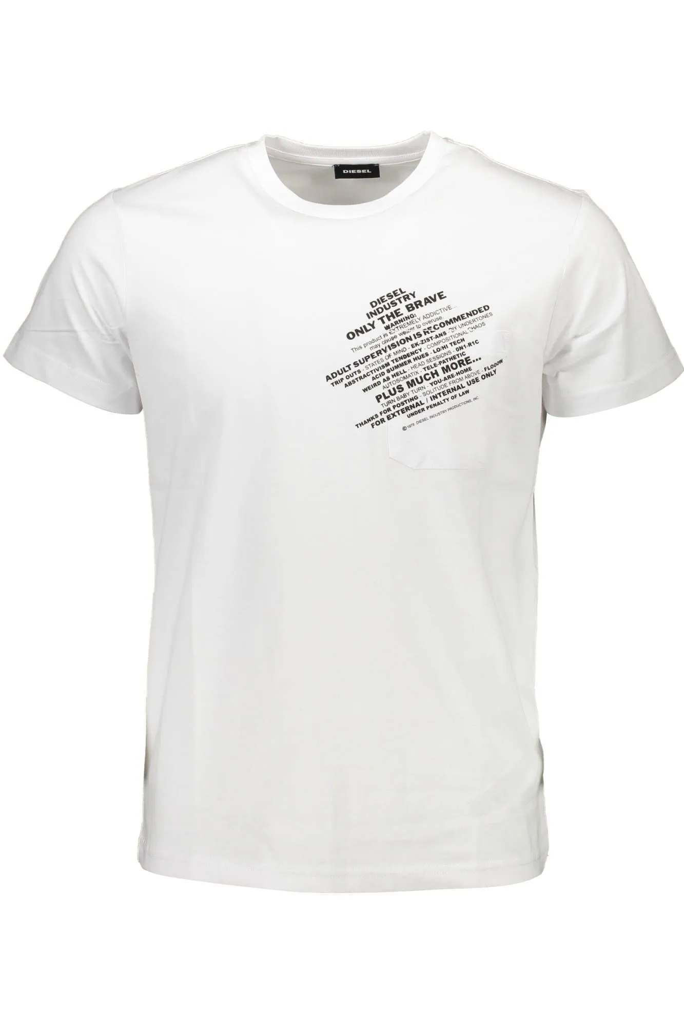 Diesel White Cotton Men T-Shirt