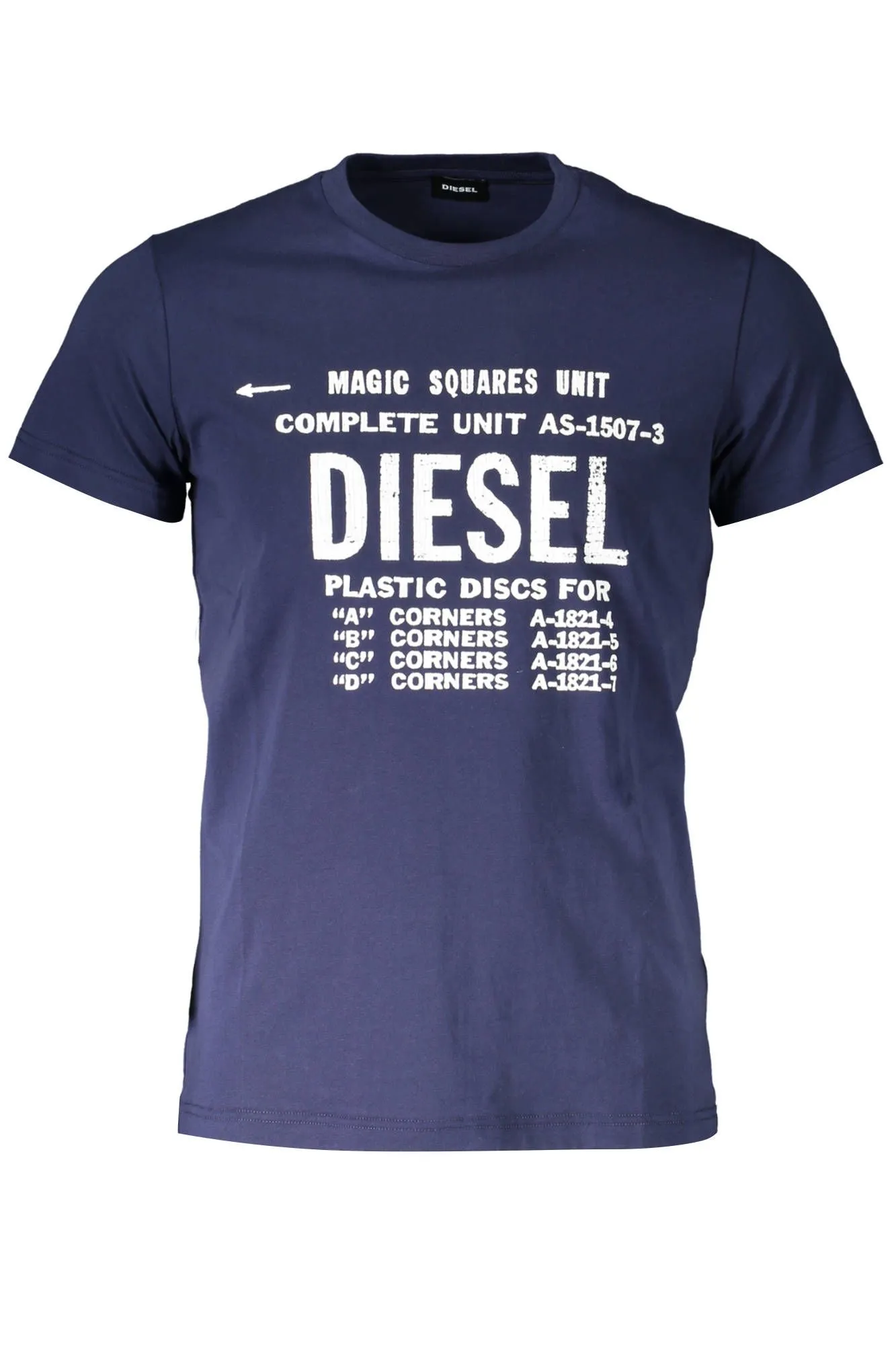 Diesel Blue Cotton Men T-Shirt