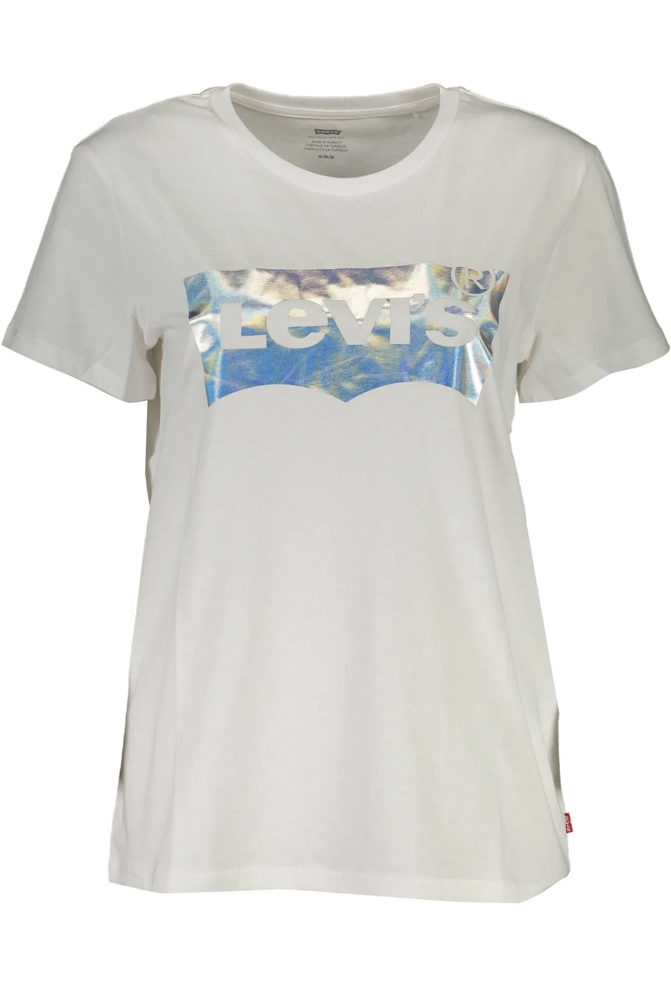 Levi's White Cotton Women T-Shirt