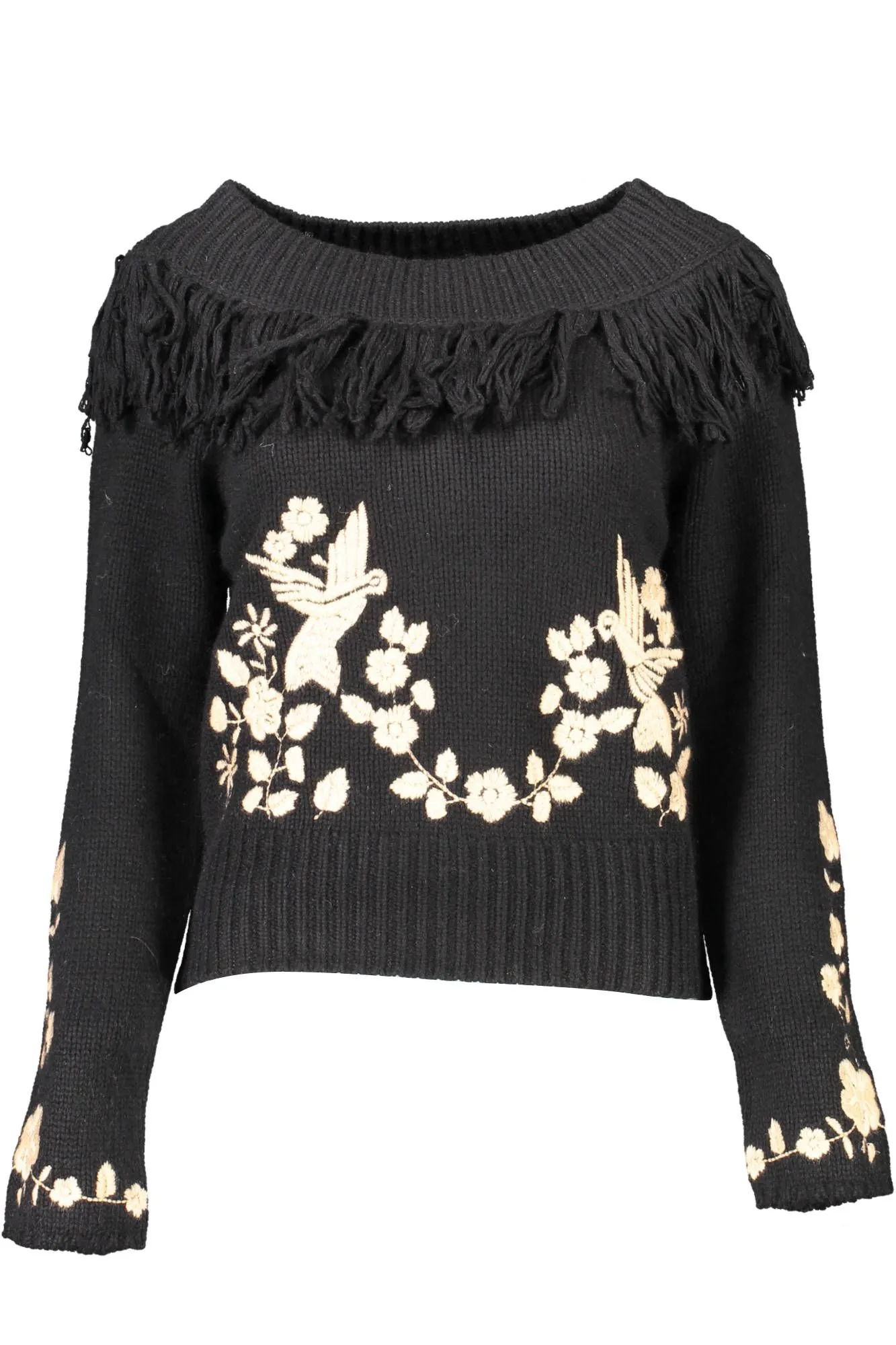 Black Wool Women Sweater