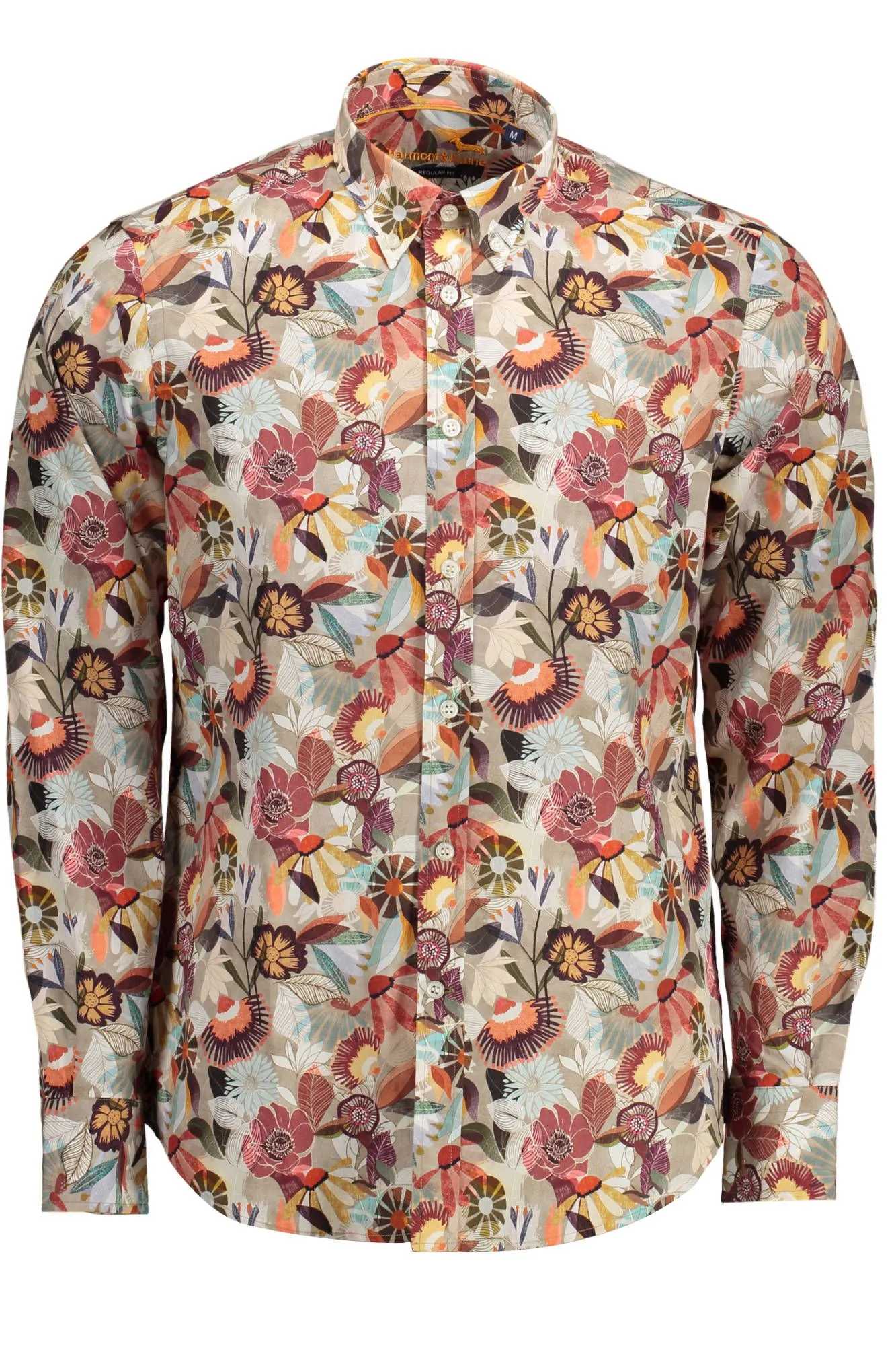 Harmont & Blaine Beige Cotton Men Shirt