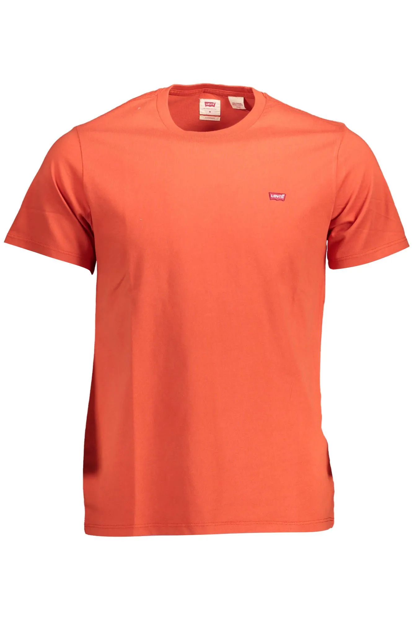 Levi's Orange Cotton Men T-Shirt