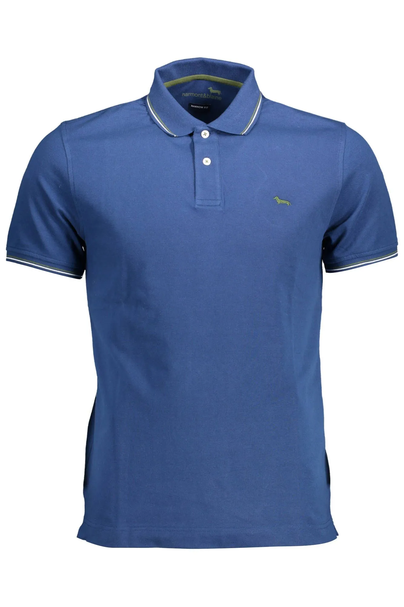Harmont & Blaine Blue Cotton Men Polo Shirt