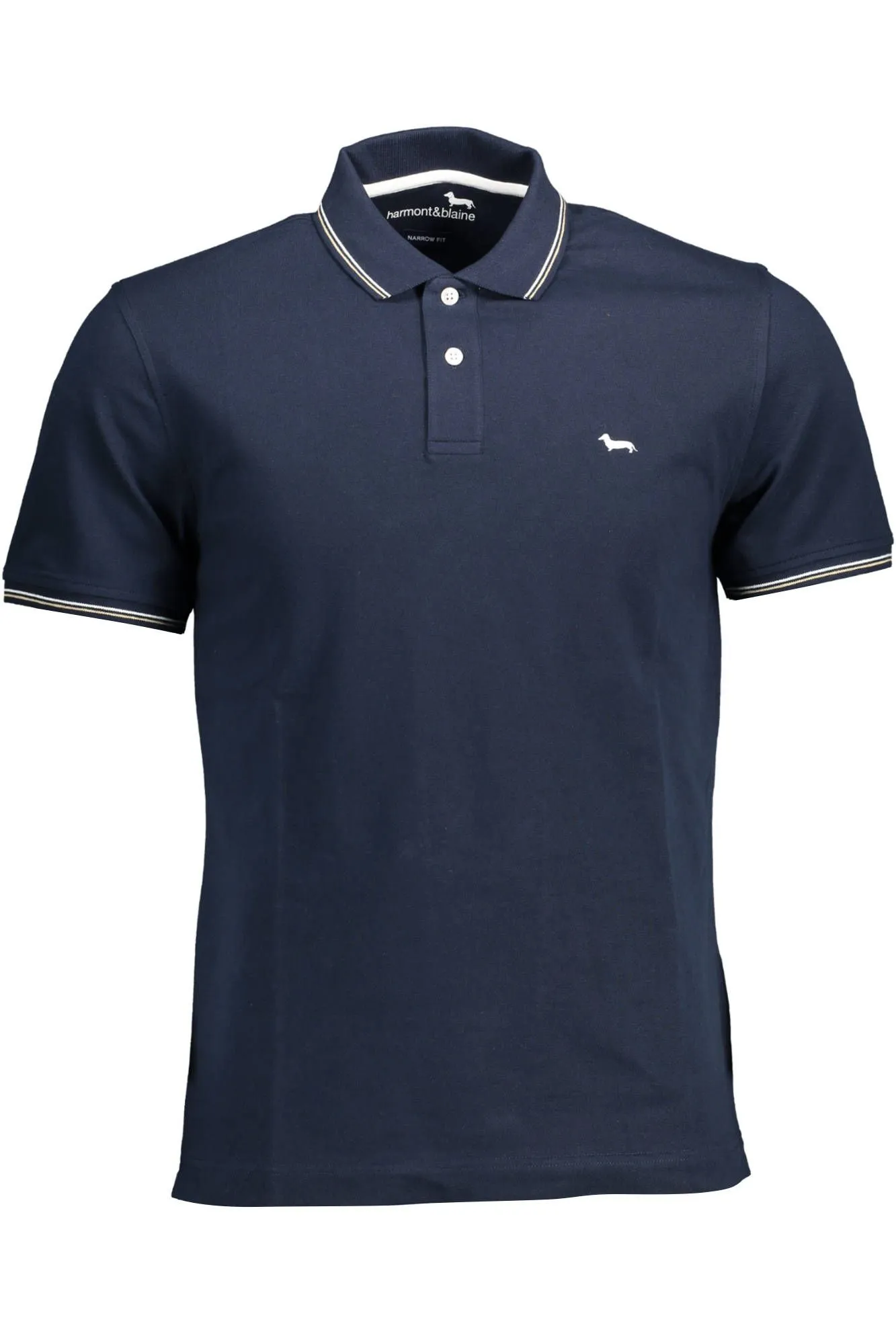 Harmont & Blaine Blue Cotton Men Polo Shirt