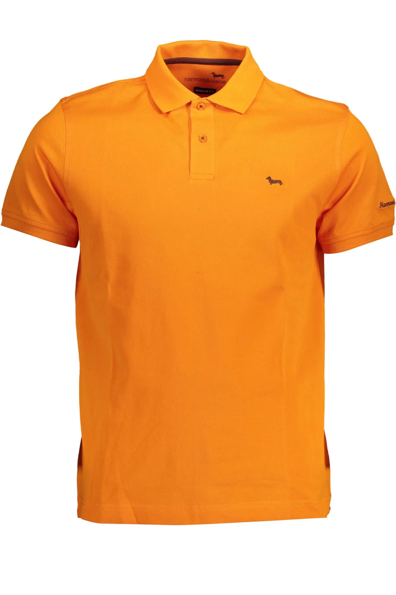 Harmont & Blaine Orange Cotton Men Polo Shirt