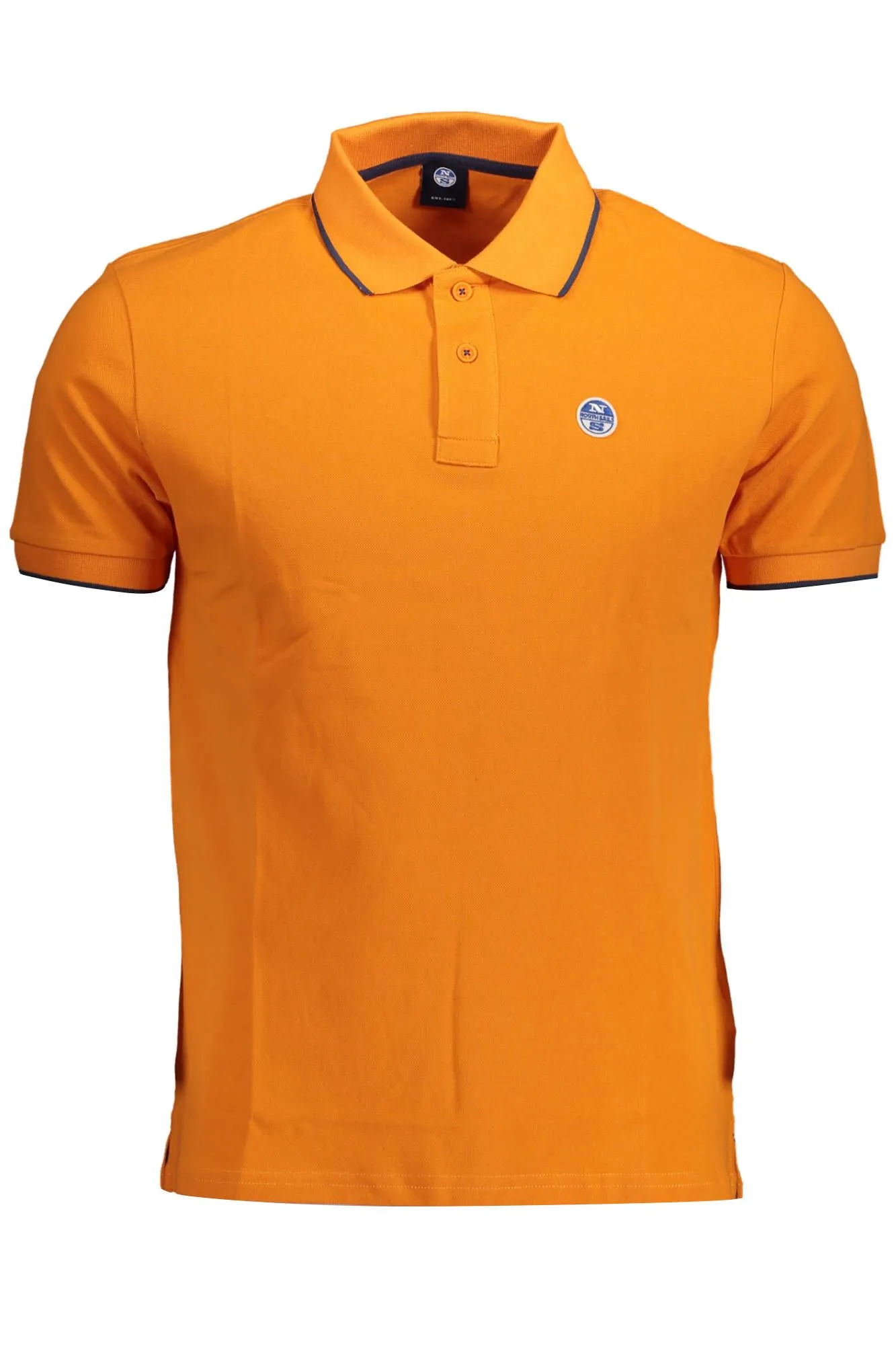 North Sails Orange Cotton Men Polo Shirt