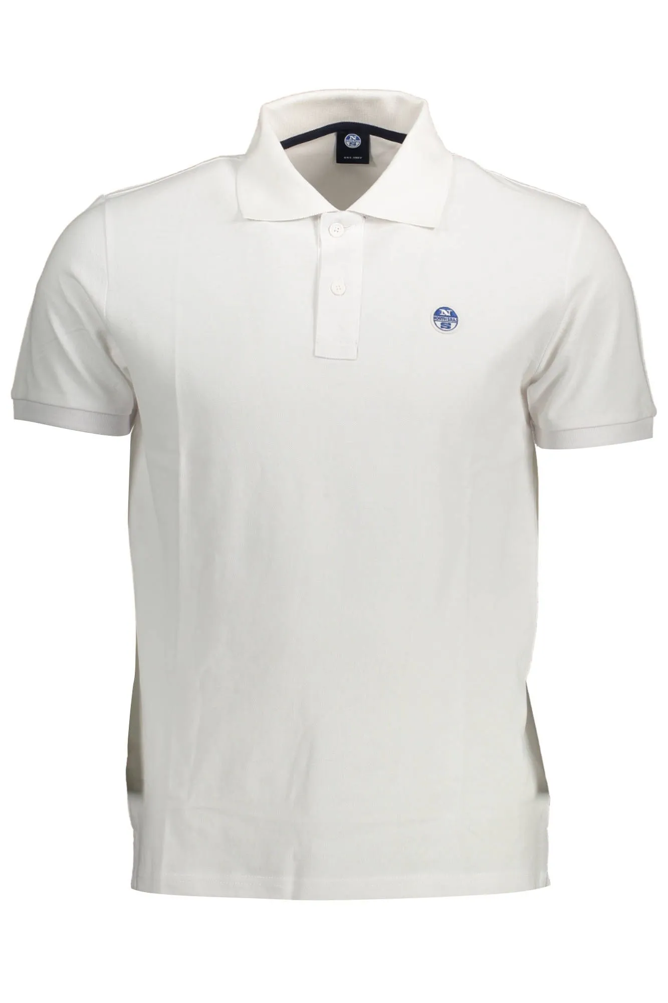 North Sails White Cotton Men Polo